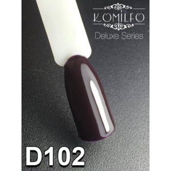 Gel polish D102 8 ml Komilfo Deluxe (black-violet, enamel)