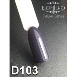 Gel polish D103 8 ml Komilfo Deluxe (dark, blue-gray, enamel)