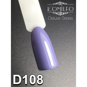 Gel polish D108 8 ml Komilfo Deluxe (light, gray-blue, enamel)