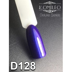 Gel polish D128 8 ml Komilfo Deluxe (blue with shimmer)
