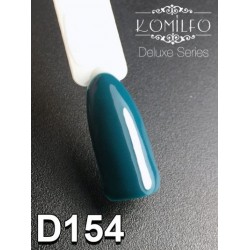 Gel polish D154 8 ml Komilfo Deluxe (dark, turquoise green, enamel)