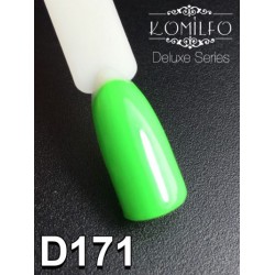 Gel polish D171 8 ml Komilfo Deluxe (bright, intense light green, neon)