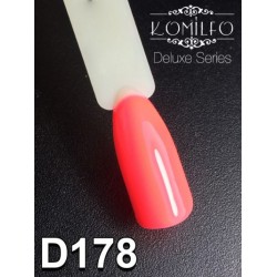 Gel polish D178 8 ml Komilfo Deluxe (pink-peach, neon, enamel)