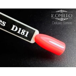 Gel polish D181 8 ml Komilfo Deluxe (red-coral, enamel)