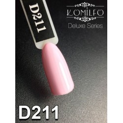 Gel polish D211 8 ml Komilfo Deluxe (light, slightly lilac-pink, enamel)