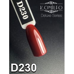 Gel polish D230 8 ml Komilfo Deluxe (brown-burgundy, enamel)