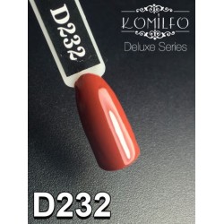 Gel polish D232 8 ml Komilfo Deluxe (chocolate, enamel)
