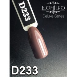 Gel polish D233 8 ml Komilfo Deluxe (dark, brown-gray, enamel)