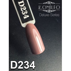 Gel polish D234 8 ml Komilfo Deluxe (brown-gray, enamel)