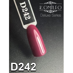 Gel polish D242 8 ml Komilfo Deluxe (classic marsala, enamel)