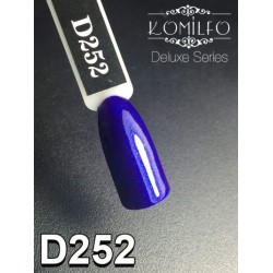 Gel polish D252 8 ml Komilfo Deluxe (dark blue, micro gloss)