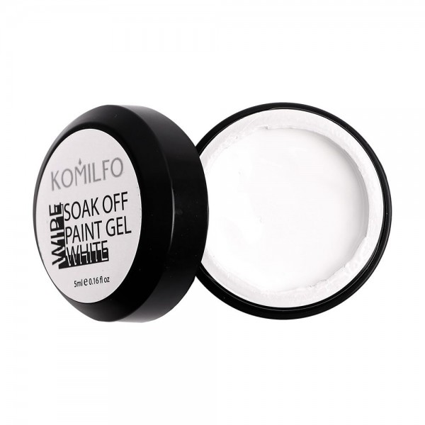 Komilfo White gel paint Wipe 5 ml