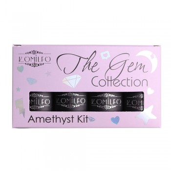 Komilfo The Gem Collection Amethyst Kit (purple), №001, 002, 003, 004