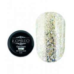 Komilfo-קומילפו Glam Gel 002 White Gold 5 ml