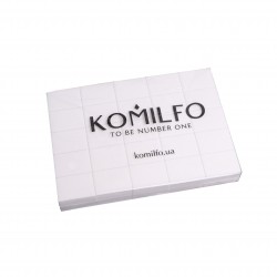 Set of grinders 32*25*12 mm white 120/120 for Komilfo nails (50 pcs in a pack)