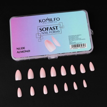 Komilfo SoFast Nail Forms Nude Almond 300 pcs