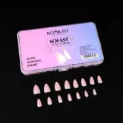 Komilfo SoFast Nail Forms Nude Almond Short 300 pcs