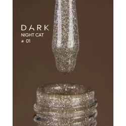 Dark gel polish Night Cat 01 10 ml