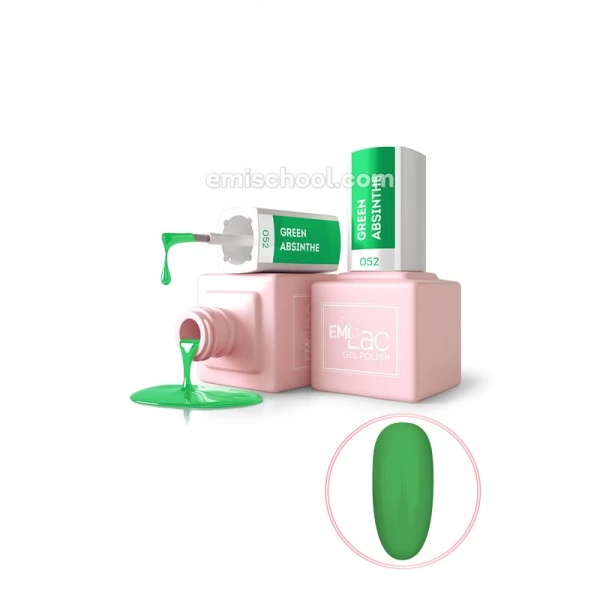 EMI Lac Gel polish NEON Green absinthe 052 9 ml EMI Lac Gel polish NEON Green absinthe 052 9 ml