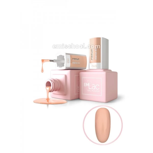 EMI Lac Gel polish CE Creme brulee 063 9 ml EMI Lac Gel polish CE Creme brulee 063 9 ml