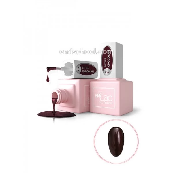 EMI Lac Gel polish FQ Bitter chocolate 166 9 ml EMI Lac Gel polish FQ Bitter chocolate 166 9 ml