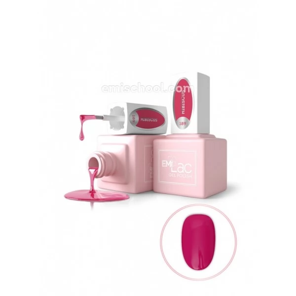 EMI Lac Gel polish GR Hibiscus 189 9 ml EMI Lac Gel polish GR Hibiscus 189 9 ml