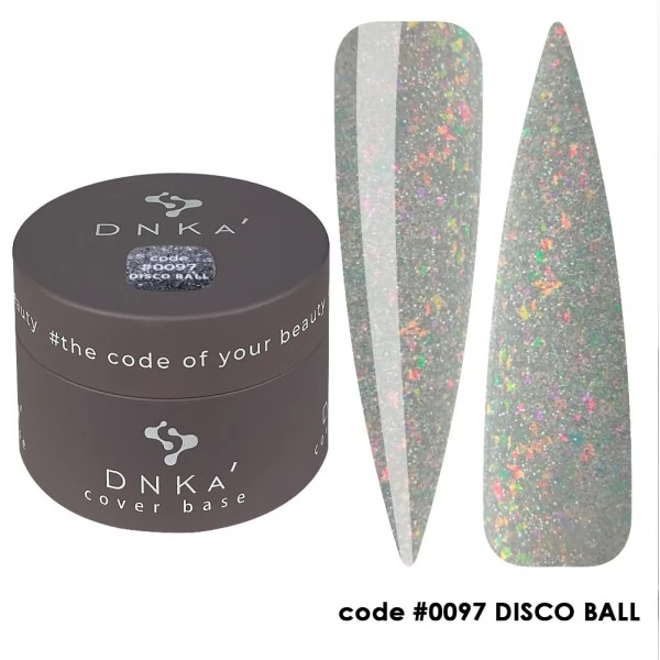 DNKa Cover Base 30 ml no.0097 Disco Ball DNKa Cover Base 30 ml no.0097 Disco Ball
