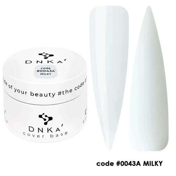 DNKa Cover Base 30 ml no.0043A Milky DNKa Cover Base 30 ml no.0043A Milky