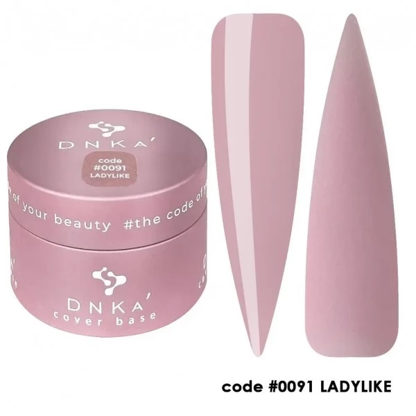 DNKa Cover Base 30 ml no.0091 Ladylike DNKa Cover Base 30 ml no.0091 Ladylike