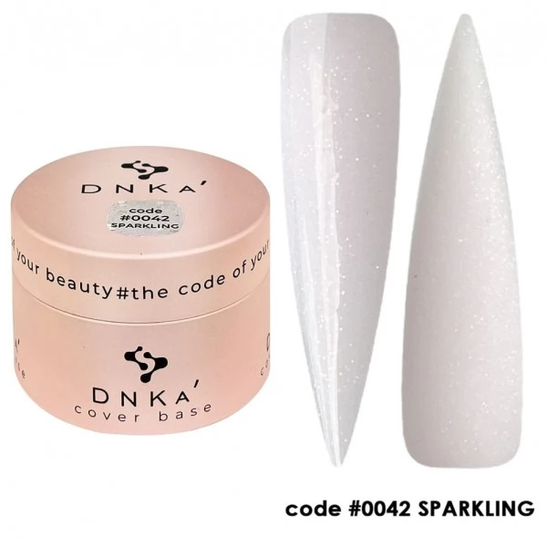 DNKa Cover Base 30 ml no.0042 Sparkling DNKa Cover Base 30 ml no.0042 Sparkling