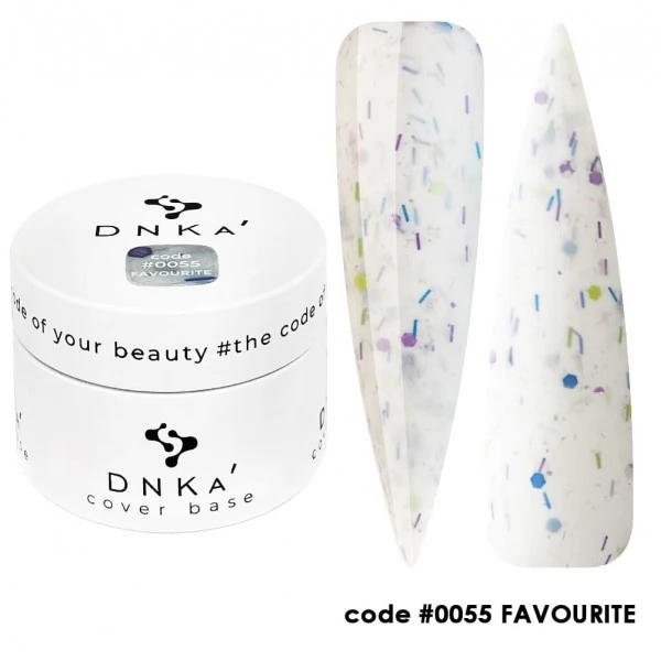 DNKa Cover Base 30 ml no.0055 Favourite DNKa Cover Base 30 ml no.0055 Favourite