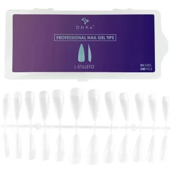 Professional Nail Gel Tips L-Stilleto DNKa 240pcs