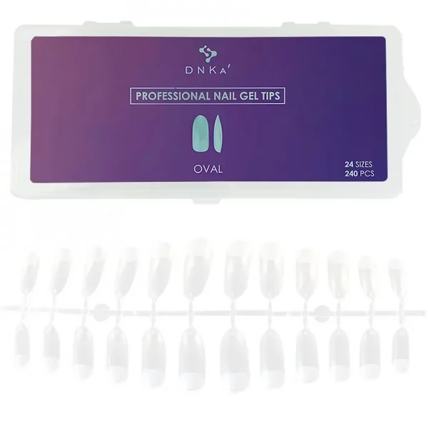 Professional Nail Gel Tips Oval DNKa 240pcs Professional Nail Gel Tips Oval DNKa 240pcs