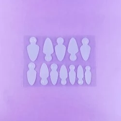 Professional nail molds DNKa 36pcs no.0002