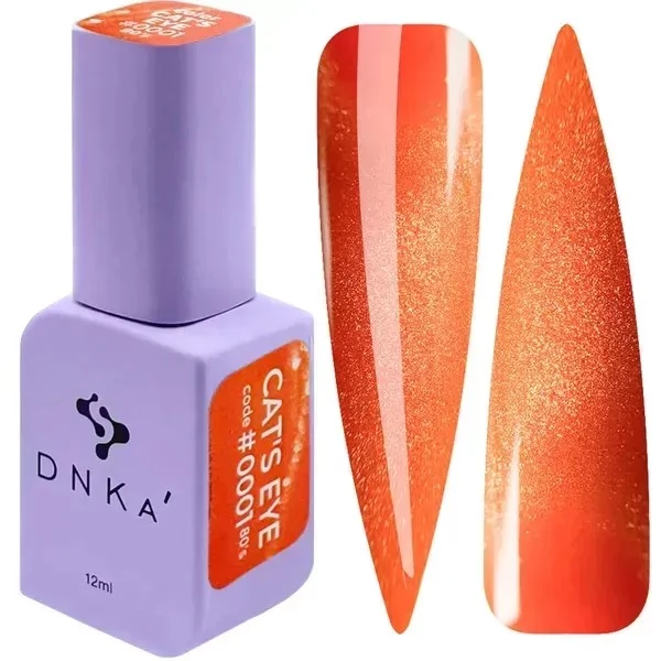 COLOR GEL POLISH CATS EYE DNKa 12 ml #0001 80s HEMA-TPO Free