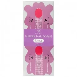 PAPER BUILDER NAIL FORMS LONG DNKa 100pcs