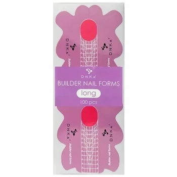 PAPER BUILDER NAIL FORMS LONG DNKa 100pcs
