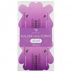 PAPER BUILDER NAIL FORMS SHORT DNKa 100pcs