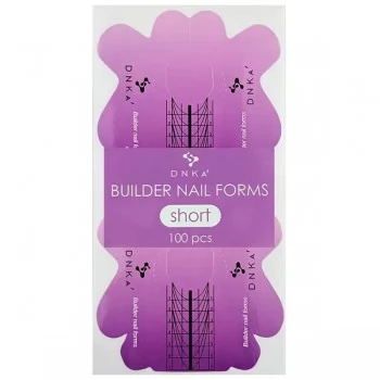 PAPER BUILDER NAIL FORMS SHORT DNKa 100pcs