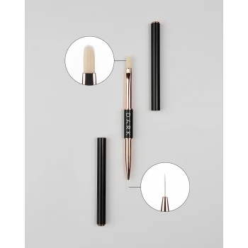 DARK Double-sided Brush Black Matte (Liner 10mm + Gel 12mm)