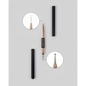 DARK Double-sided Brush (Liner 13mm + Dots 2mm)