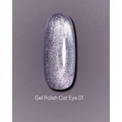 Dark gel polish Cat Eye 01 10 ml