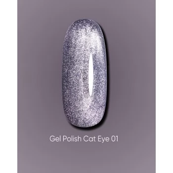 Dark gel polish Cat Eye 01 10 ml