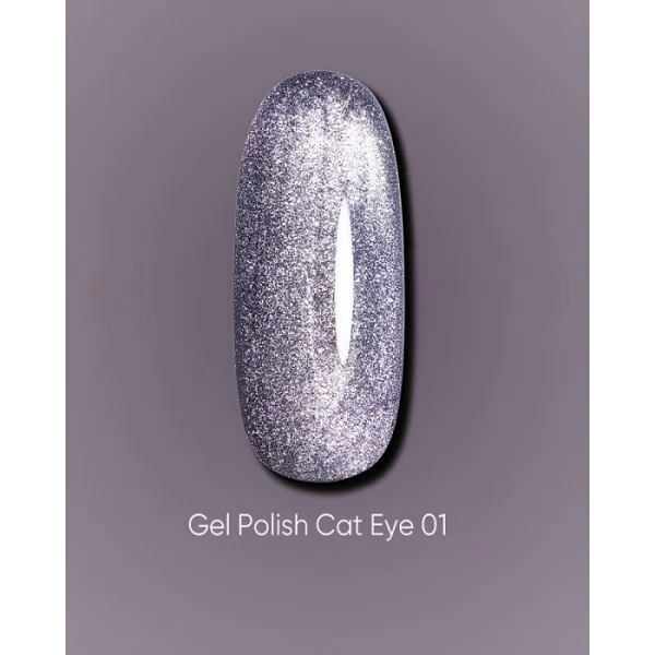 Dark gel polish Cat Eye 01 10 ml