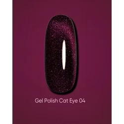 Dark gel polish Cat Eye 04 10 ml