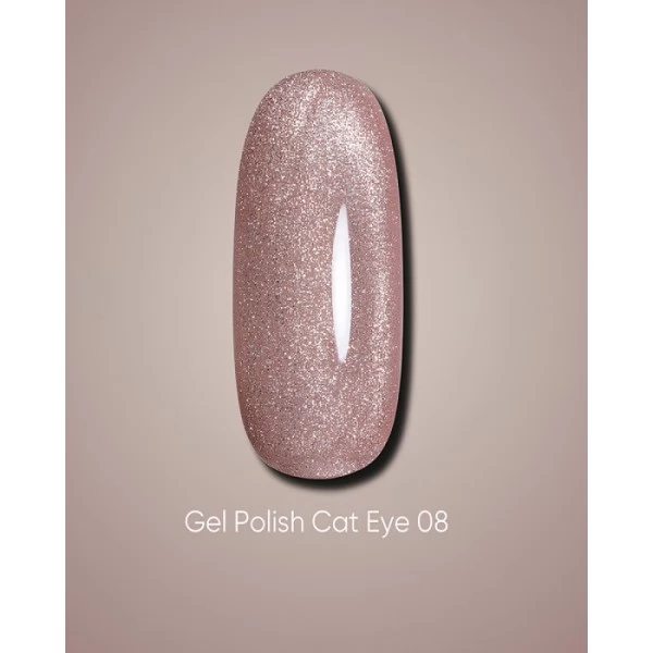 Dark gel polish Cat Eye 08 10 ml