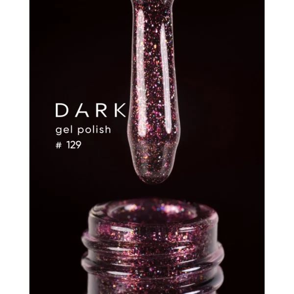 Dark gel polish 129 10 ml Dark gel polish 129 10 ml