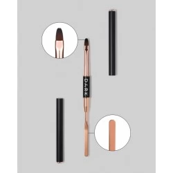 DARK Double-sided black brush spatula + rounded gel 9 mm