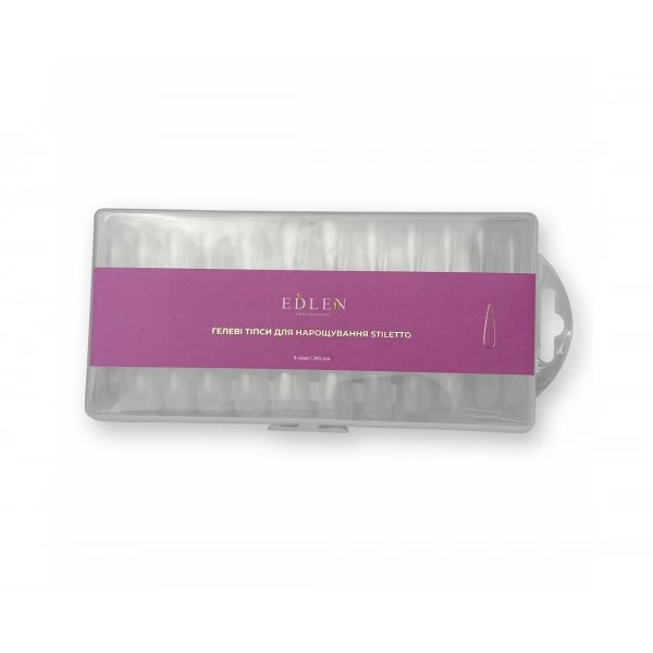Gel tips for extension Stiletto Edlen (stilettos) 240 pcs Gel tips for extension Stiletto Edlen (stilettos) 240 pcs
