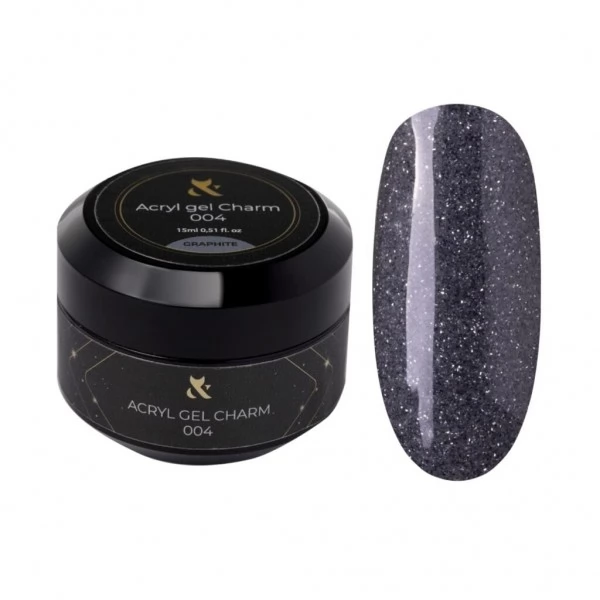 F.O.X Acryl gel Charm Graphite 004 15 ml